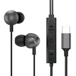 AE001 ANC Wired Earbud | Active Noise Cancelling | Type-C | Metal Shell | Inline Mic & Controls
