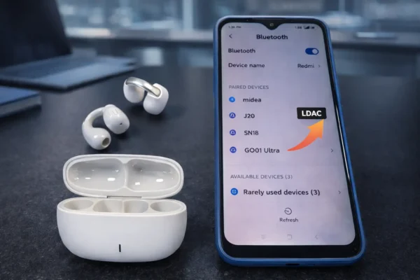 Premium Open-Ear Wireless Earbuds – Bluetooth 5.4 High-Fidelity Audio with Customizable Branding - Image 2