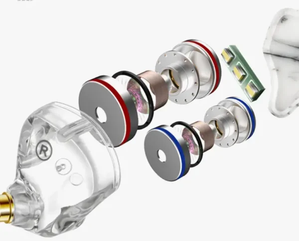 Dual Dynamic Driver MMCX In-Ear Monitor | Transparent Shell | Detachable Cable | Entry-Level Audiophile IEM - Image 3