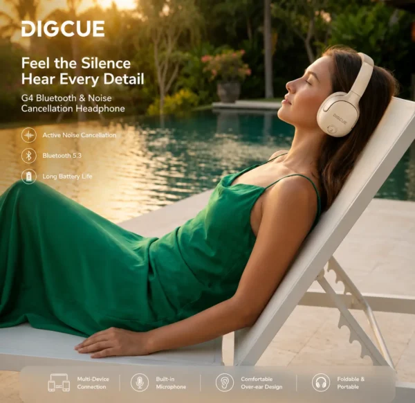 Foldable Hybrid ANC Headphones G4- Hi-Res Audio | OEM/ODM Manufacturer - Image 3